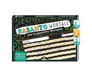 moses. Rasanto Wortale, el Juego de Palabras cooperativo para Adultos, a Partir de 10 años, para 2 - 8 Personas - promueve el Vocabulario, la concentración y el espíritu de Equipo