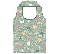 Moses Shopper ECO - Gato plegable (poliéster, 40 x 66 cm), color verde, verde, 40 x 66 cm