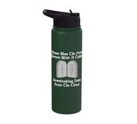 Moses Was The First Person With A Tablet Download From Cloud Stainless Steel Insulated Water Bottle