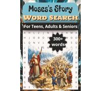 Moses's Story Word Search: Word Searches Easy To Read Print about Moses's Story, Red Sea, freedom, commandments and more | 6x9 Inches,110 pages| 55 puzzles