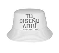 MOSGDBV Gorro personalizada, gorro Pescador Personalizado gorros Safari Hombre,Gorros de Pesca con Foto o Texto, Sombrero Ala Ancha para Mujer - Regalo Original para Verano y Actividades al Aire Libre