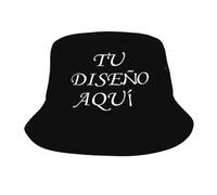 MOSGDBV Gorro Pescador Personalizado, Gorros Personalizada de Pesca con Logo, Foto o Texto, Gorro Safari Personalizable, Sombrero ala Ancha - para Hombre y Mujer, Gorros Lluvia