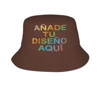 MOSGDBV Gorro Pescador Personalizado,Gorros Personalizada Gorro de Pesca con Texto o Foto, Gorros Safari - Sombrero ala Ancha para Hombre y Mujer,Explorador, Regalo Cómico y Original