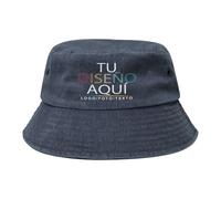 MOSGDBV Gorro Pescador Personalizado, Gorros Safari Personalizada, Gorro de Pesca con Logo o Texto, Gorros Lluvia Mujer - Sombrero ala Ancha para Hombre y Mujer