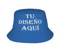 MOSGDBV Gorros Personalizada Gorro Pescador Personalizado,Sombrero de Sol Hombre Verano, Gorro de Pesca Personalizado con Logo o Texto - Regalo Divertido Explorador para Viajes y Outdoor