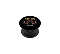 Mosh Now Regret Tomorrow Festival Metal Rock Humor PopSockets PopGrip Adhesivo