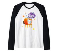 Moshi Monsters Zaffi En Televisión Poppeteer Poppet Camiseta Manga Raglan