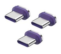 MOSHOU 240W USB C Cable Magnético, Cable de Carga Micro USB & Tipo C para Teléfonos Móviles Tabletas Portátiles Powerbank Auriculares Lectores Electrónicos Cámaras (Adapter 3*C (sin cable))