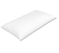 Moshy Almohada Infantil Peque, Altura Baja, Fibra Ergotex, Doble Funda 100% Algodón, Tacto Duvet, Muy Ligera (80 cm)