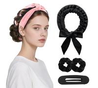 MOSILA Rizos sin calor, rizadores de pelo de terciopelo para toda la noche, set de regalo para rizar el cabello, rizador, juego de peinados para rizos de noche para cabello largo y mediano