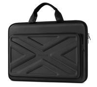 MOSISO 15,6-16 Pulgadas Funda Portátil, 15 Pulgadas Shockproof Impermeable Estuche Rígido Portátil Compatible con MacBook HP DELL,Computer Bag con Asa Resistente&Bolsillo Frontal&Cinturón,Negro