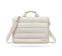 MOSISO 15,6 Pulgadas Bolso Acolchado Portátil con Correa Hombro, 15-16 Pulgadas Bolsos para Portátil Compatible con MacBook Pro 16, HP Dell ASUS Acer Lenovo, Bolso Hombro Portátil con Asa,Arena