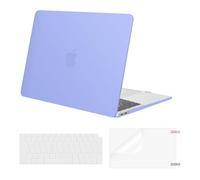 MOSISO 3 en 1 Funda Compatible con MacBook Air 13 Pulgadas 2021-2018 A2337 M1 A2179 A1932 Retina, Carcasa Dura para MacBook Air 13,3 Pulgadas&Cubierta Teclado&Pantalla Protector,Azul Serenidad