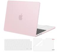 MOSISO 3 en 1 Funda Compatible con MacBook Air 13 Pulgadas 2026-2022 M5 M4 | M3 M2 A3449 A3240 A3113, Carcasa Dura para MacBook Air 13,6"&Cubierta Teclado&Pantalla Protector,Cuarzo Rosa