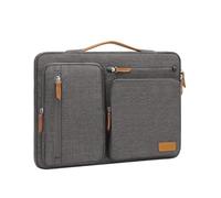 MOSISO 360 Funda Portátil 14 Pulgadas, 14 Pulgadas Laptop Bolsa Compatible con HP Lenovo DELL ASUS Acer, DELL Latitude, Lenovo, Bolsa Lateral Abierta con 4 Bolsillos con Cremallera&Mango,Gris Taupe