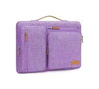 MOSISO 360 Funda Portátil 15 Pulgadas, Compatible con MacBook Air 15 M4 M3 M2 2025 2024 2023, DELL XPS Plus, Bolsa Lateral Abierta con 4 Bolsillos con Cremallera&Mango,Lila
