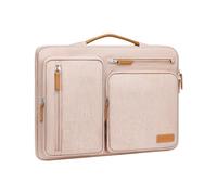 MOSISO 360 Funda Portátil 15 Pulgadas, Compatible con MacBook Air 15 M5 M4 M3 M2 2026 2025 2024 2023, DELL XPS Plus, Bolsa Lateral Abierta con 4 Bolsillos con Cremallera&Mango,Caqui