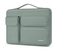 MOSISO 360 Protección Funda Portátil 13 Pulgadas, Compatible con Neo A18/Air 13 Pulgadas M5 M4 M3 M2 M1 2026-2018/Pro 13 M2 M1, Bolsa Abierta Lateral con 2 Alzas&1 Bolsillos con Solapa, Verde Antiguo