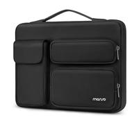 MOSISO 360 Protección Funda Portátil 14 Pulgadas, Compatible con HP Lenovo DELL ASUS Acer, HP Stream, DELL Latitude y Lenovo, Bolsa Abierta Lateral con 2 Alzas&1 Bolsillos con Solapa, Negro