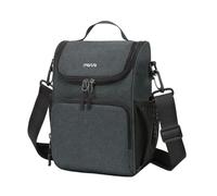 MOSISO Bolsa Aislante Manillar Bicicleta Nevera Delantera 5L, Cuadro Bici Bolso Almacenaje con Correa Hombro, Bag Delantera Manillar Bike para Mujeres Hombres Carretera Montaña Ciclismo,Gris Pizarra