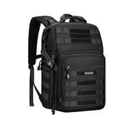 MOSISO Cámara Mochila Bolsa Táctica para Cámara Estuche con Soporte para Trípode&Compartimento para Computadora Portátil 15-16 pulgadas Compatible con Canon/Nikon/Sony/DJI Mavic Drone, Negro