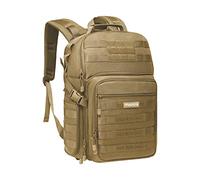 MOSISO Cámara Mochila Bolsa Táctica para Cámara Estuche con Soporte para Trípode&Compartimento para Computadora Portátil 15-16 pulgadas Compatible con Canon/Nikon/Sony/DJI Mavic Drone, Caqui