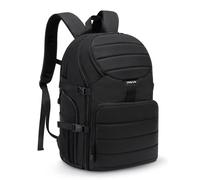 MOSISO Cámara Mochila, DSLR/SLR/Mirrorless Cámara Bolsa, Acceso Rápido Superior Foto Mochila Viajes con 15-16 Pulgadas Compartimento&lluvia Cover, Cámara Funda Compatible con Canon/Nikon/Sony, Negro
