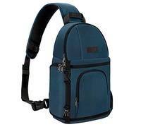 MOSISO Camera Bandolera, DSLR/SLR/Mirrorless Cámara Funda Shockproof Fotografía Cámara Mochila con Soporte Trípode&Insertos Modulares Extraíbles Compatible con Canon/Nikon/Sony/Fuji,Trullo Profundo