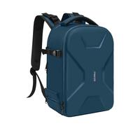 MOSISO Camera Mochila, DSLR/SLR/Mirrorless Fotografía Cámara Bolsa Abierto Total Impermeable Funda Dura con Inserto&Soporte Trípode&Laptop Compartimento Compatible con Canon/Nikon/Sony,Azul Teal