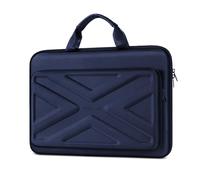 MOSISO Carcasa Funda Portátil Compatible con MacBook Air/Pro, 13-13,3 Pulgadas Notebook, Compatible with MacBook Pro 14, Laptop Caso con Bolsillo Frontal&Faja para Hombres Mujeres,Azul Marino