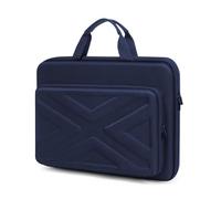 MOSISO Carcasa Funda Portátil Compatible con MacBook Pro 16 Pulgadas M4 M3 M2 M1/Pro 15, 15-15,6 Pulgadas Notebook Computer, Laptop Caso con Bolsillo Frontal&Faja para Hombres Mujeres,Azul Marino