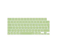 MOSISO Cubierta del Teclado Compatible con MacBook Air 15 M3 A3114 M2 A2941/Air 13,6 M3 A3113 M2 A2681/Pro 14/16 M3 M2 M1 A2918 A2992 A2779 A2442 A2991 A2780 A2485, Piel UK/EU, Verde Aguacate