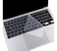 MOSISO Cubierta Teclado Compatible con MacBook Air 13 2022-2020 A2337 M1 A2179 con Touch ID, Pantalla Retina con Touch ID Teclado Mágico Backlit, Impermeable Protector Silicona Piel,Transparente