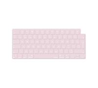 MOSISO Cubierta Teclado con Textura Sólida Compatible con MacBook Air 13.6 Pulgadas M4 M3 M2 2025-2022, para Mac Air 15 M4 M3 M2 2025-2023, para Mac Pro 14/16 Pulgadas M4 M3 M2 M1 2021-2025,Rosa Tiza