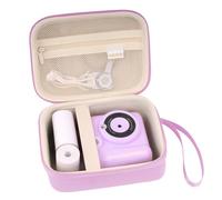 MOSISO Estuche para Cámara Compatible con ESOXOFFORE/Dylanto/DUDUDRAGON/GKTZ/Dafotil/Careenoah/Aasonida, Cámaras Impresión Instantánea para Niños, Bolsa Organizadora Portátil Cámara Digital,Púrpura