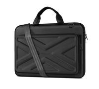 MOSISO Funda Carcasa Portátil Hombre Mujer,15,6 Inch Ordenador Bolsa Compatible con MacBook, HP, Dell, Lenovo, Asus, 16 Pulgadas Laptop Bolsa con Frente Bolsillo&Bandolera&Correa,Negro