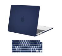 MOSISO Funda Compatible con MacBook Air 13,6 Pulgadas M5 M4 M3 M2 2026 2025-2022 A3449 A3240 A3113 A2681, Plástico Carcasa Dura para MacBook Air 13 Pulgadas y Cubierta Teclado, Azul Marino