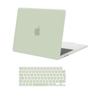 MOSISO Funda Compatible con MacBook Air 13,6 Pulgadas M5 M4 M3 M2 2026 2025-2022 A3449 A3240 A3113 A2681, Plástico Carcasa Dura para MacBook Air 13 Pulgadas y Cubierta Teclado, Verde Salvia