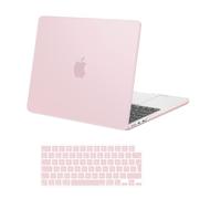 MOSISO Funda Compatible con MacBook Air 13,6 Pulgadas M5 M4 M3 M2 2026 2025-2022 A3449 A3240 A3113 A2681, Plástico Carcasa Dura para MacBook Air 13 Pulgadas y Cubierta Teclado, Bebé Rosa