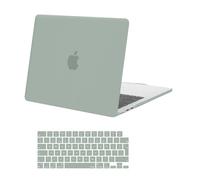 MOSISO Funda Compatible con MacBook Air 13,6 Pulgadas M5 M4 M3 M2 2026 2025-2022 A3449 A3240 A3113 A2681, Plástico Carcasa Dura para MacBook Air 13 Pulgadas y Cubierta Teclado, Verde Antiguo