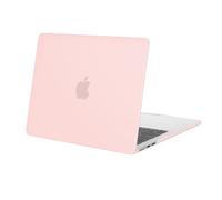 MOSISO Funda Compatible con MacBook Air 13,6 Pulgadas M5 M4 M3 M2 A3449 A3240 A3113 A2681, Protectora Carcasa Plástico Funda para MacBook Air 13 Pulgadas 2026 2025-2022 Release, Rosa Tiza