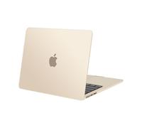 MOSISO Funda Compatible con MacBook Air 13,6 Pulgadas M5 M4 M3 M2 A3449 A3240 A3113 A2681, Protectora Carcasa Plástico Funda para MacBook Air 13 Pulgadas 2026 2025-2022 Release, Starlight