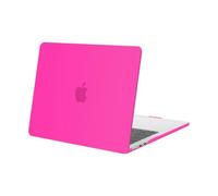 MOSISO Funda Compatible con MacBook Air 13,6 Pulgadas M5 M4 M3 M2 A3449 A3240 A3113 A2681, Protectora Carcasa Plástico Funda para MacBook Air 13 Pulgadas 2026 2025-2022 Release, Rosa Brillante