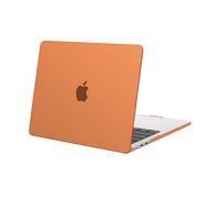 MOSISO Funda Compatible con MacBook Air 13,6 Pulgadas M5 M4 M3 M2 A3449 A3240 A3113 A2681, Protectora Carcasa Plástico Funda para MacBook Air 13 Pulgadas 2026 2025-2022 Release, Naranja Cósmica