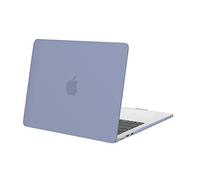 MOSISO Funda Compatible con MacBook Air 13,6 Pulgadas M5 M4 M3 M2 A3449 A3240 A3113 A2681, Protectora Carcasa Plástico Funda para MacBook Air 13 Pulgadas 2026 2025-2022 Release, Gris Lavanda