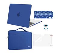 MOSISO Funda Compatible con MacBook Air 13 Pulgadas M4 M3 M2 2025 2024-2022 A3240 A3113 A2681, Carcasa para MacBook Air 13,6&Bolsa Manga&Tapa Teclado&Webcam&Protector Pantalla,Azul Real