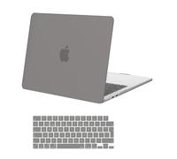 MOSISO Funda Compatible con MacBook Air 13 Pulgadas M5 M4 M3 M2 2026 2025-2022 A3449 A3240 A3113 A2681, Plástico Carcasa Dura para MacBook Air 13,6 Pulgadas y Cubierta Teclado, Gris