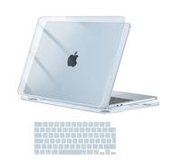 MOSISO Funda Compatible con MacBook Air 13 Pulgadas M5 M4 M3 M2 2026 2025-2022 A3449 A3240 A3113 A2681, Plástico Carcasa Dura para MacBook Air 13,6 Pulgadas y Cubierta Teclado, Azul Cielo Cristal