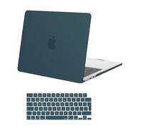 MOSISO Funda Compatible con MacBook Air 13 Pulgadas M5 M4 M3 M2 2026 2025-2022 A3449 A3240 A3113 A2681, Plástico Carcasa Dura para MacBook Air 13,6 Pulgadas y Cubierta Teclado, Verde Azulado