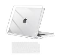 MOSISO Funda Compatible con MacBook Air 13 Pulgadas M5 M4 M3 M2 2026 2025-2022 A3449 A3240 A3113 A2681, Plástico Carcasa Dura para MacBook Air 13,6 Pulgadas y Cubierta Teclado, Cristal Claro